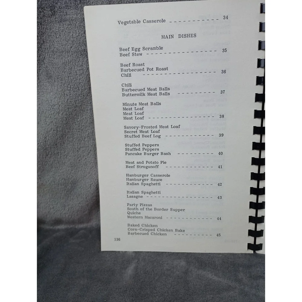 Pisgah United Methodist Church Kernersville, NC Cookbook 1979 Squirrel, Oppossum